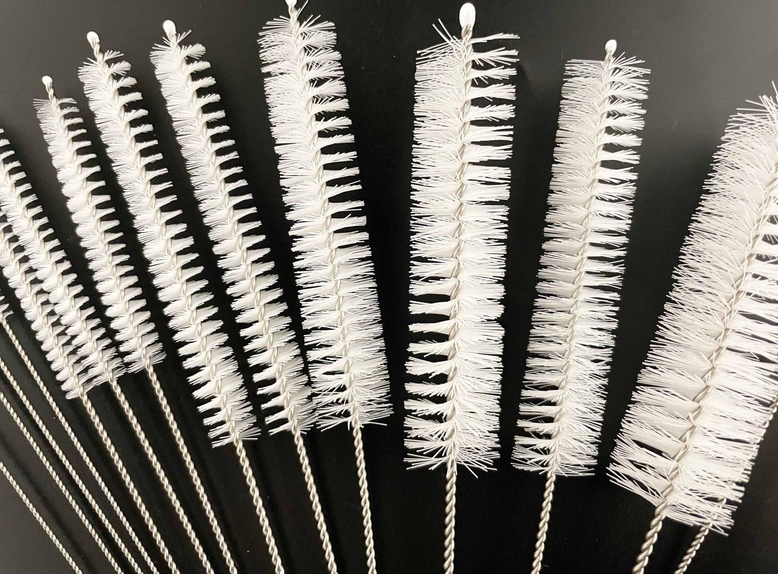 16 Pieces Bottle Brush Set, Nylon Bottle Brush with Flexible Stainless Steel …