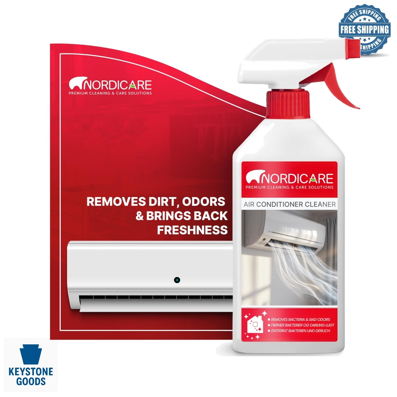 Air Conditioner Cleaner Spray 17.6oz – Odor Neutralizer & Deep Cleaner