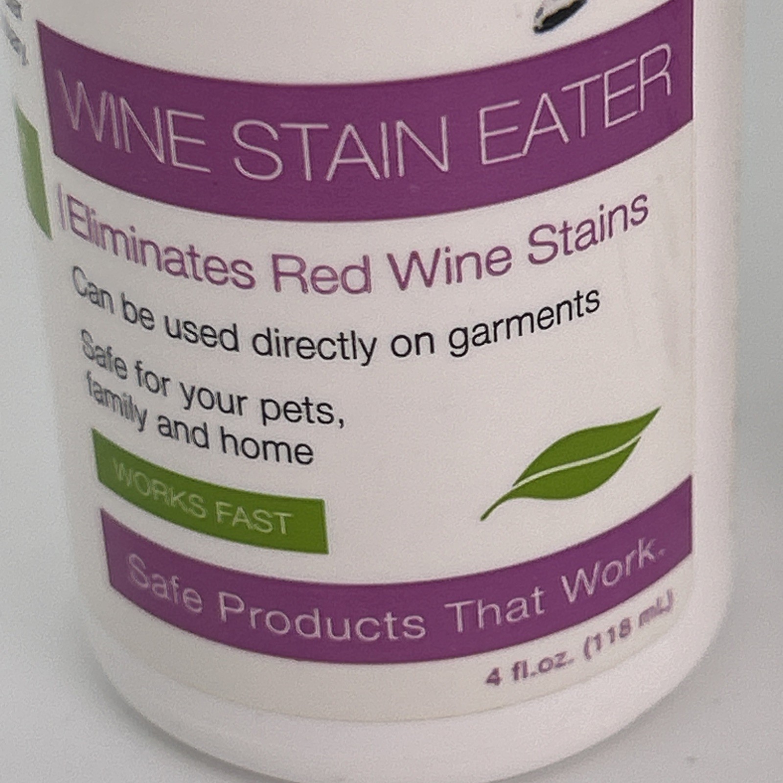 Unique Wine Stain Eater – 4 oz. Liquid Red Wine Stain Remover 2 Pack 8oz total