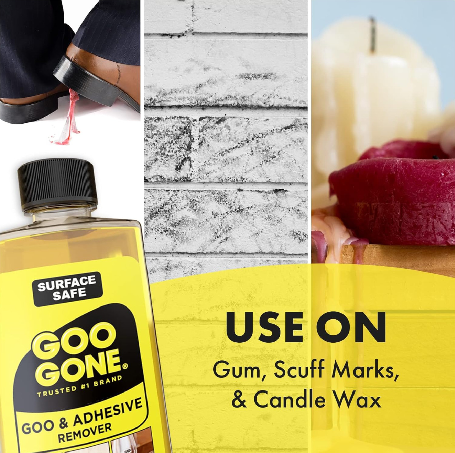 Goo Gone Adhesive Remover – 2 Pack – 8 Ounce – Surface Safe Adhesive Remover Saf
