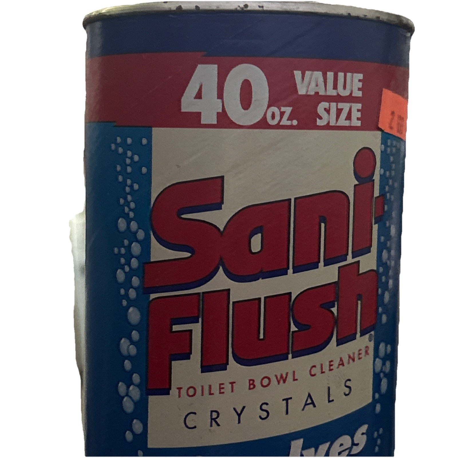 NOS Vintage Sani-Flush Toilet Bowl Cleaner Crystals 40 Oz Unopened 1996 Can