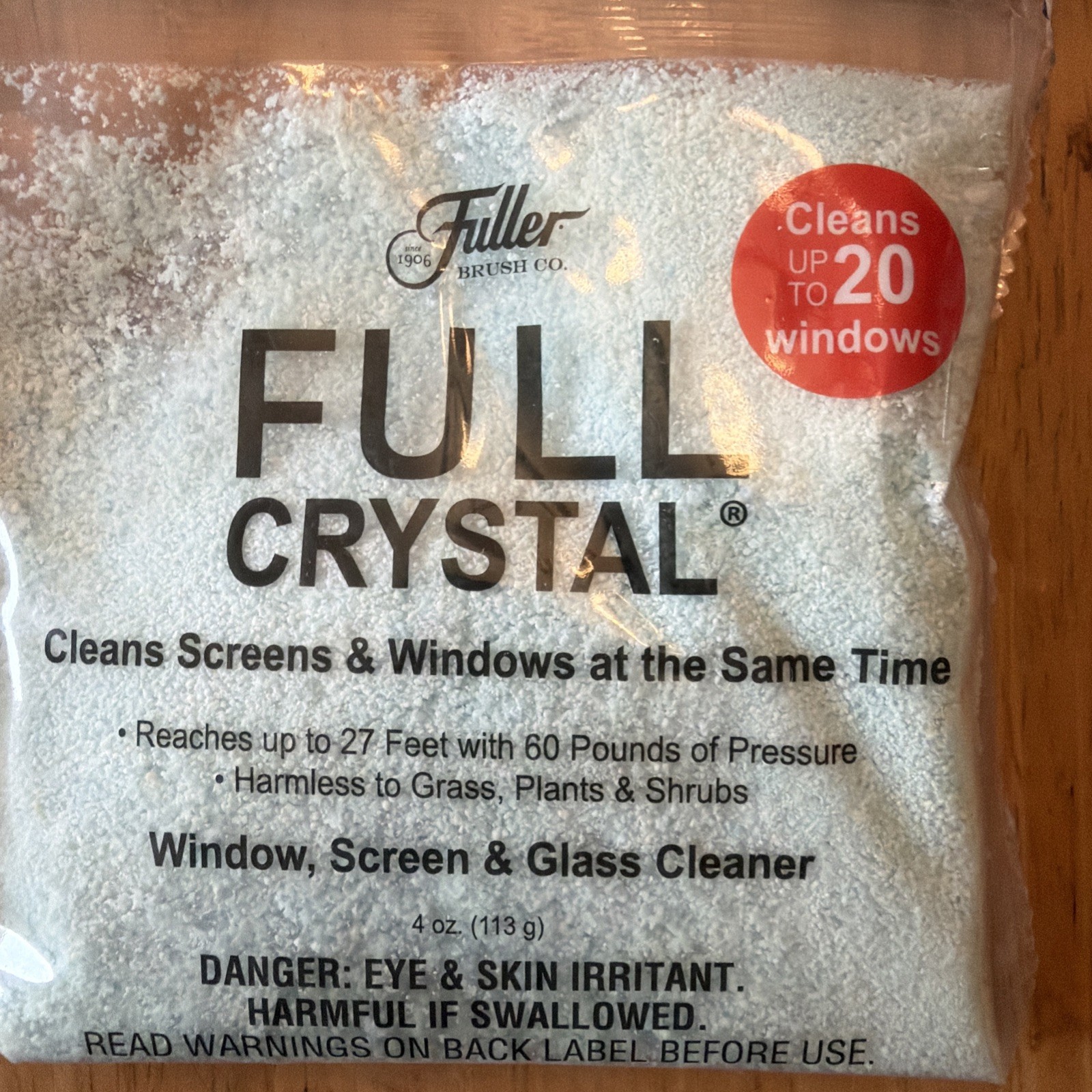 Fuller Brush Full Crystal Full Exterior Sprayer, 1 Full Exterior Refill 2 Window