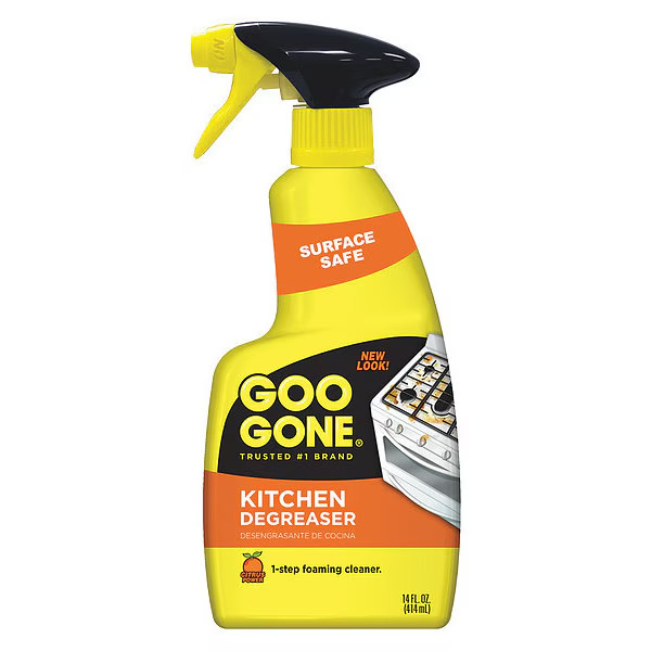Goo Gone 2047 Kitchen Degreaser, 14 Oz Trigger Spray Bottle, Liquid, Clear