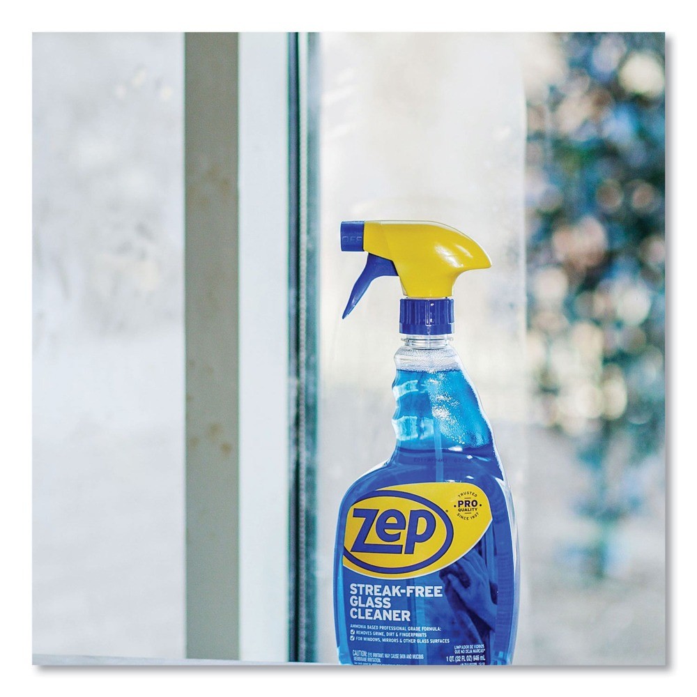 Zep Commercial ZU112032CT 32 oz. Streak-Free Glass Cleaner Pleasant (12/CT) New