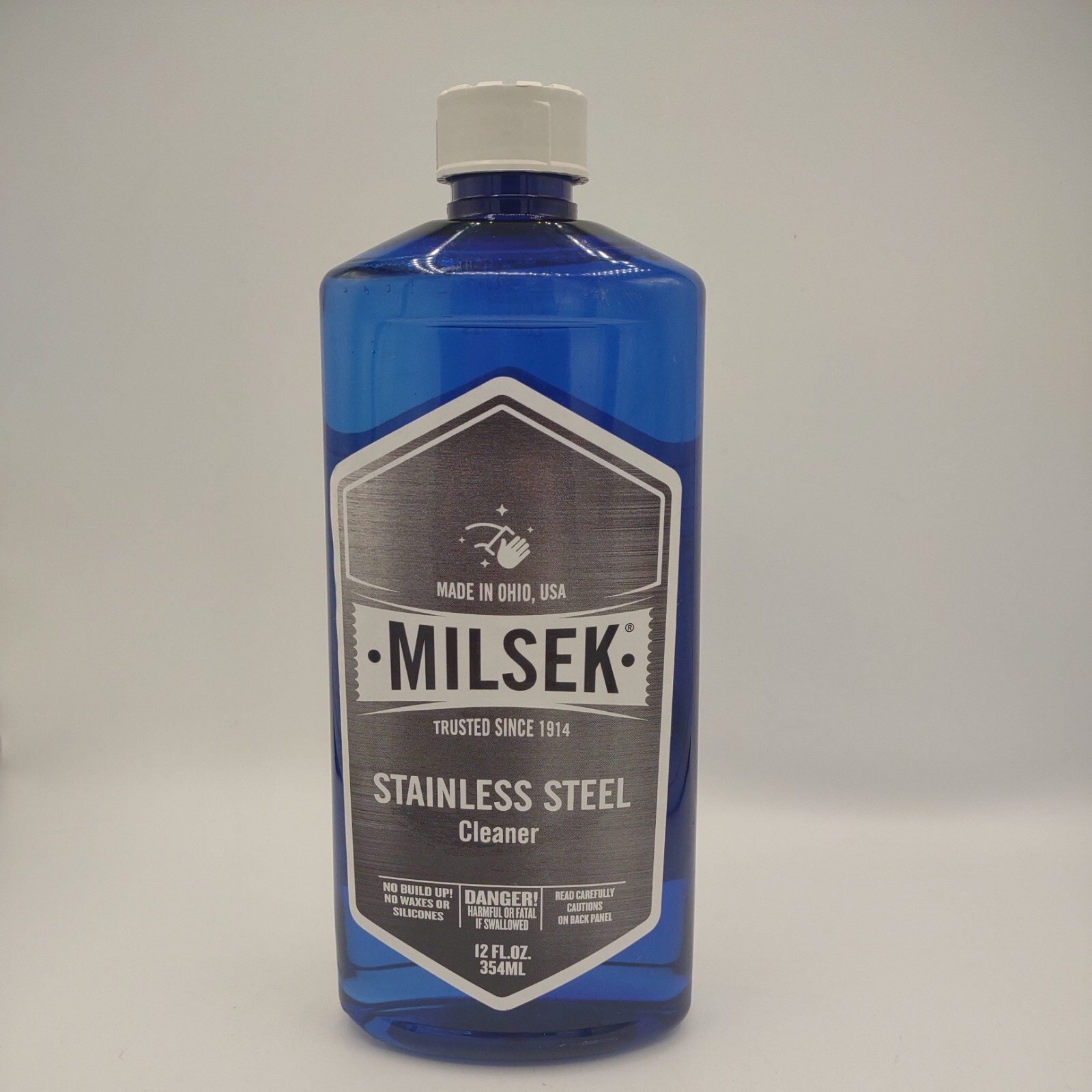 Milsek 12 Oz. Stainless Steel Cleaner metal surfaces brass copper Chrome fixture