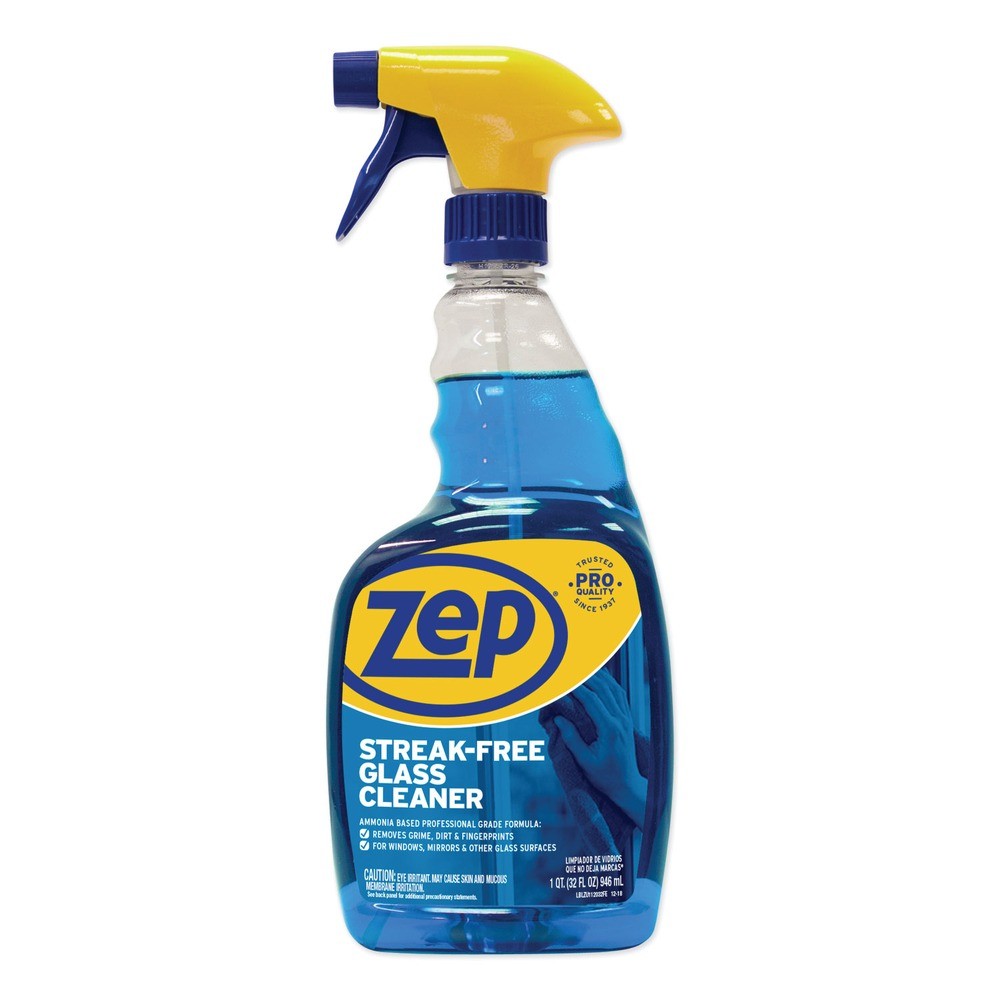 Zep Commercial ZU112032CT 32 oz. Streak-Free Glass Cleaner Pleasant (12/CT) New