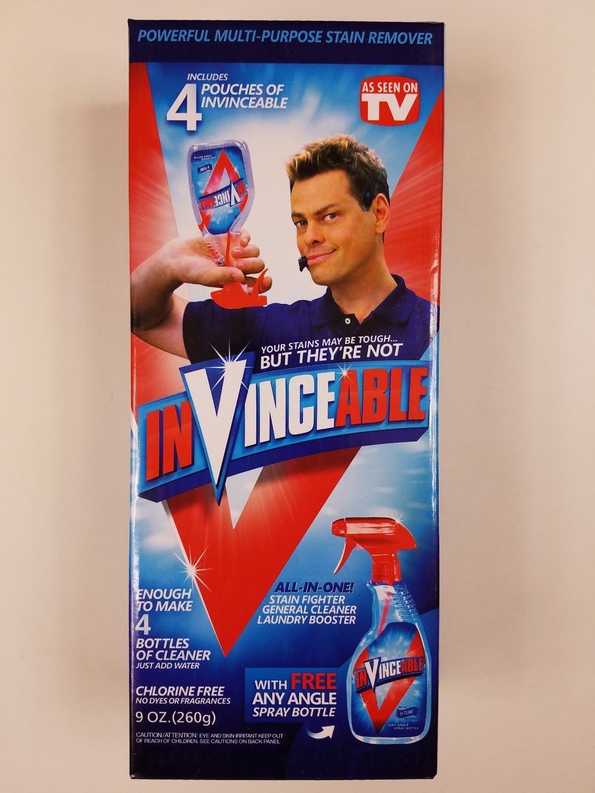InVinceable All In One Cleaner Stain Fighter Laundry – As Seen on TV Invincible