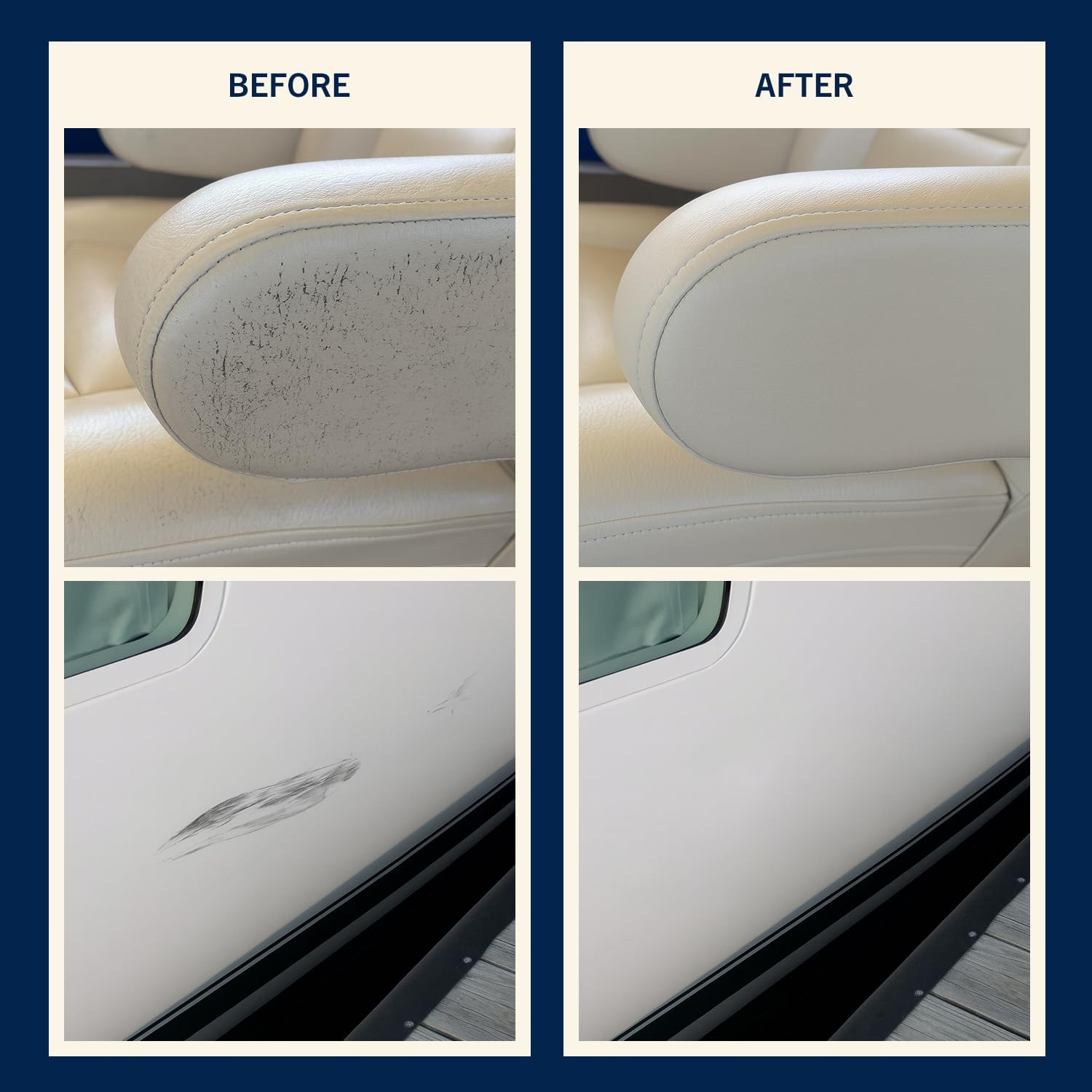 Boat Scuff Eraser Magic Boat Eraser Cleaner for Seats Hulls Marine Cleaning Pad