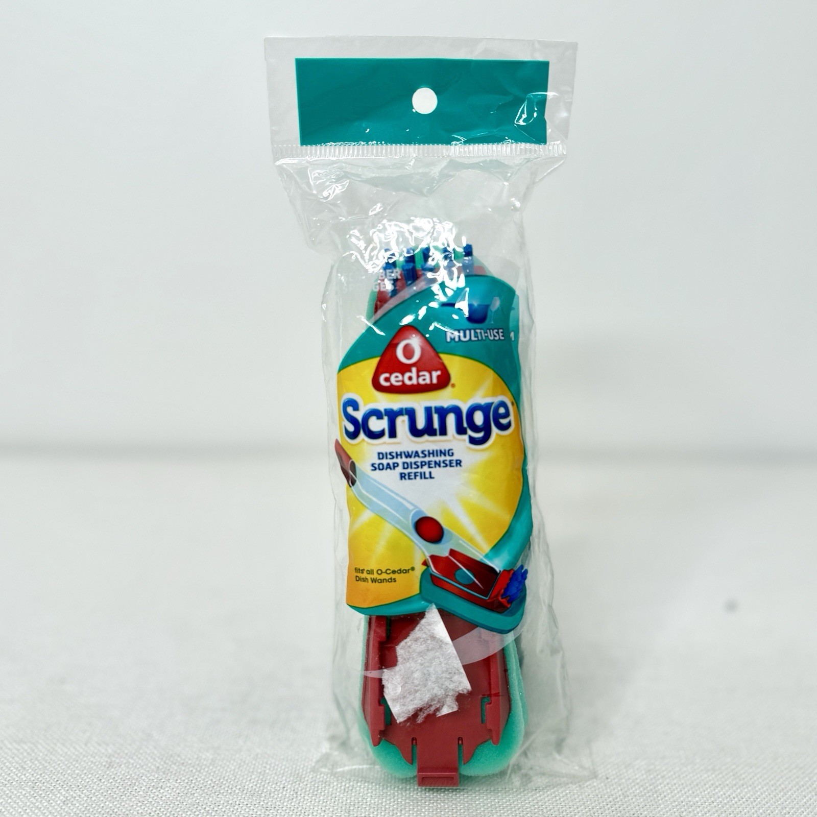 2 Pack O-Cedar Scrunge Multi Use Dishwasher Soap Dispenser Wand Refill 2015 NOS