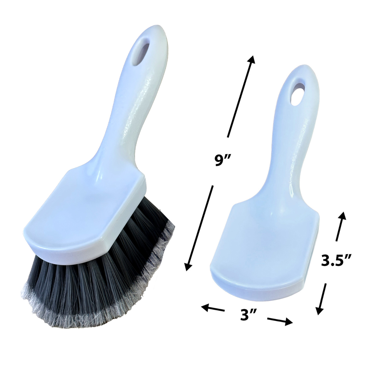 Plastic Utility Brushes | Car Wash Brush – Soft bristles | Pack of 2