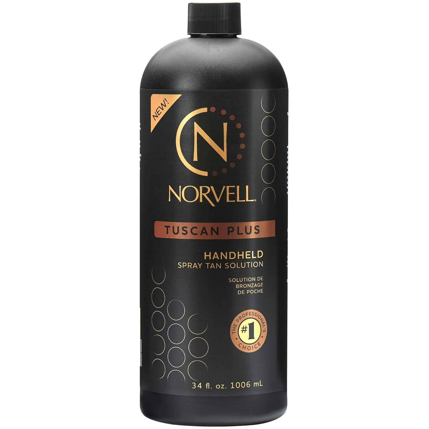 Norvell Tuscan Plus Sunless Spray Tan Solution 34 fl oz, Caramel Brown & Rose