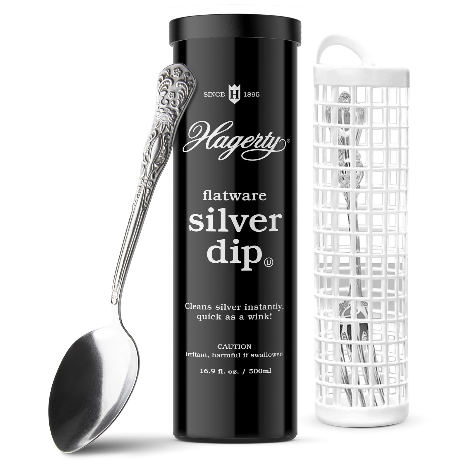 Hagerty 17245 Flatware Silver Dip, 16.9 fl.Oz, Black