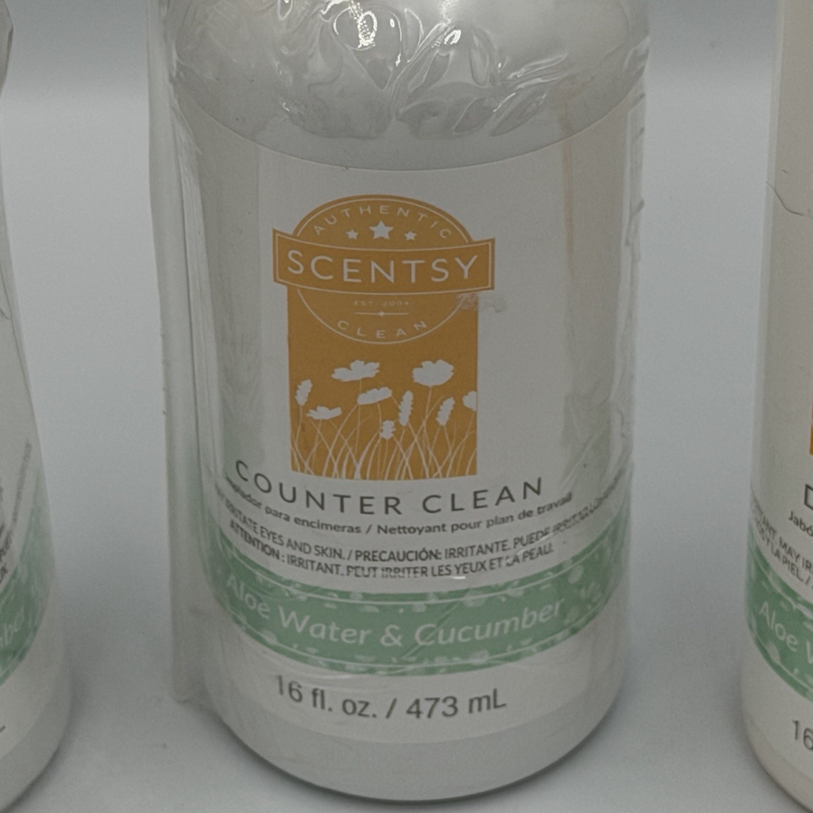 Scentsy Clean Aloe Water Cucumber Scent 16 fl oz Cleaner Combo Retired Scent New