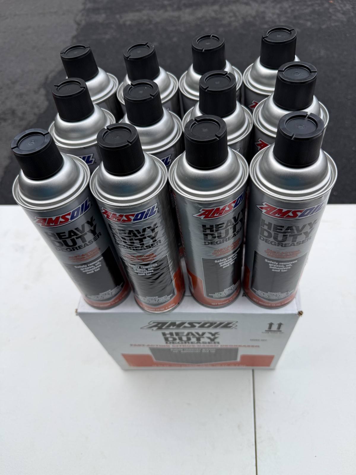 AMSOIL Heavy Duty Citrus Degreaser Spray 15 oz Aerosol Case of 12 Cans New Seale