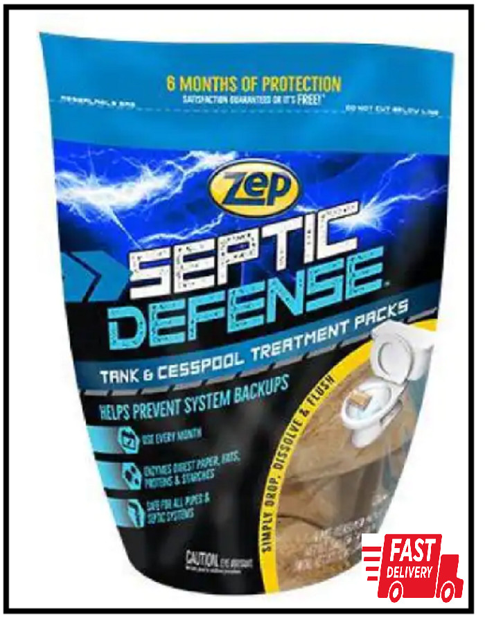 Septic System 12 Oz. Treatment Powder Packet Rids of Waste Paper Oils and Grease
