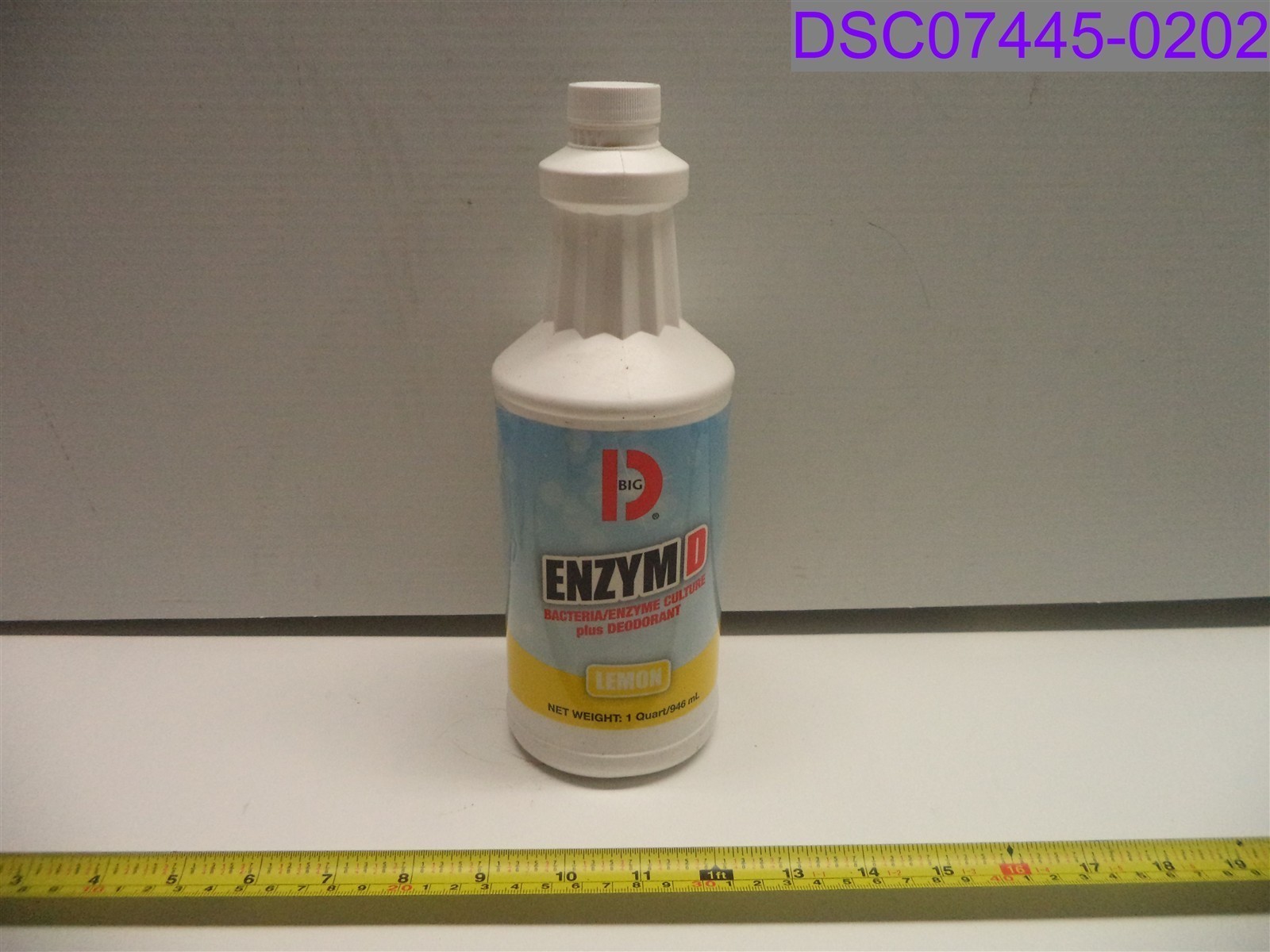 Qty = 12 quarts (12 Bottles x 12qt): Big D Enzyme D Digester Liquid Lemon