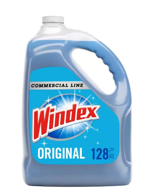 Windex 128 oz. Commercial Original Glass Cleaner Refill.