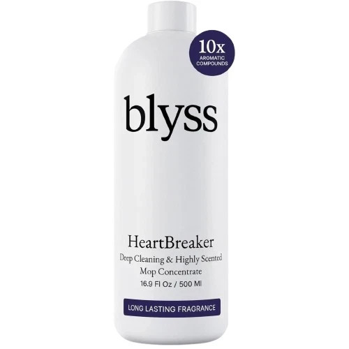 Blyss MopSoap Heartbreaker Luxury Floor Cleaner for Vinyl Laminate Hardwood 0.5L