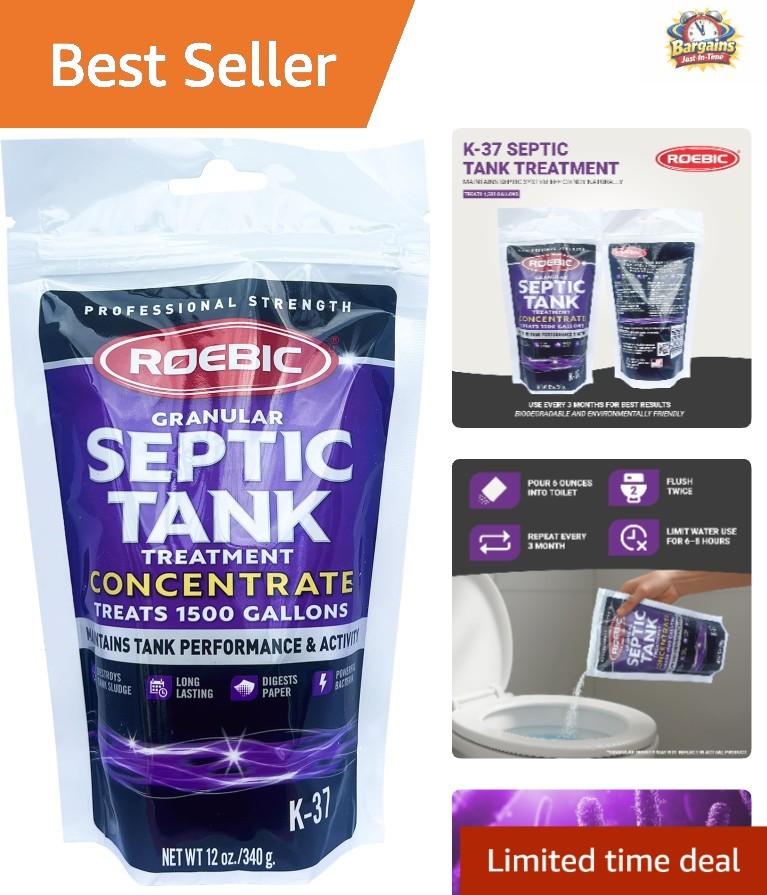 12-Ounce Biodegradable Granular Septic Treatment for Odor & Sludge Reduction