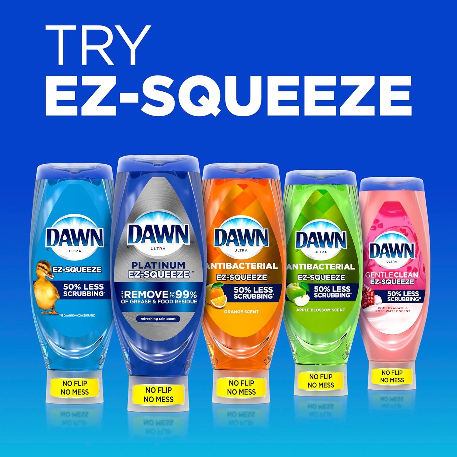 Dawn EZ-Squeeze Ultra Dish Soap, Dishwashing Liquid, Original, Dish Soap Refill,