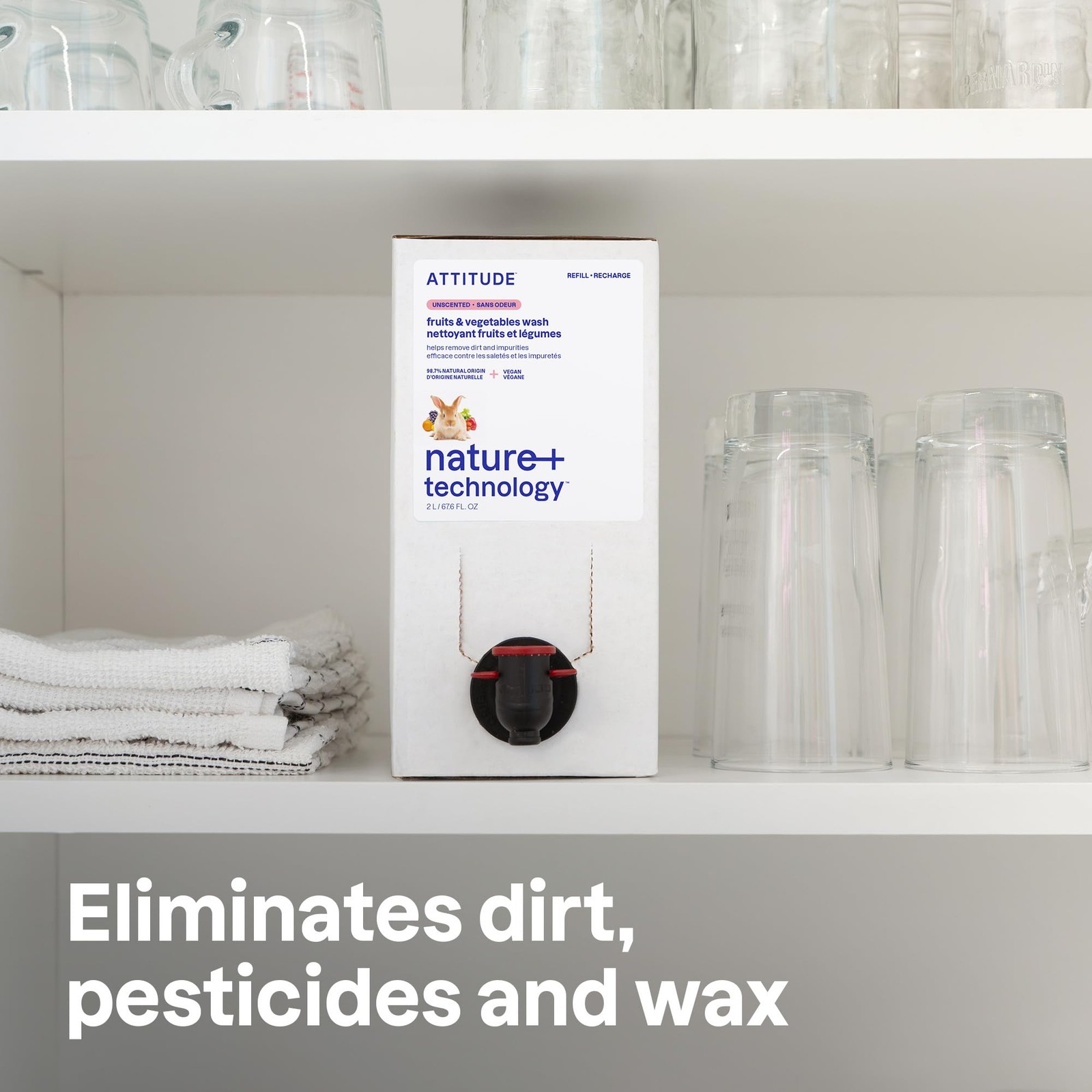 Fruit & Vegetable Wash, Unscented Food-Safe Produce Wash to Remove Dirt, Wax …