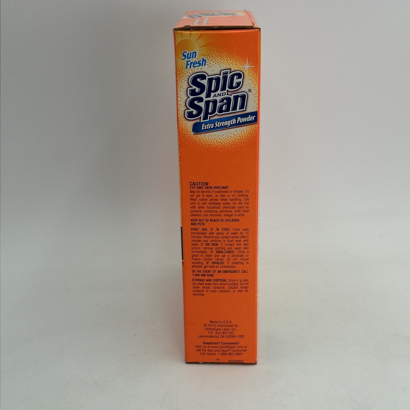 Spic and Span Extra Strength Powder SUN FRESH 27oz Each Box