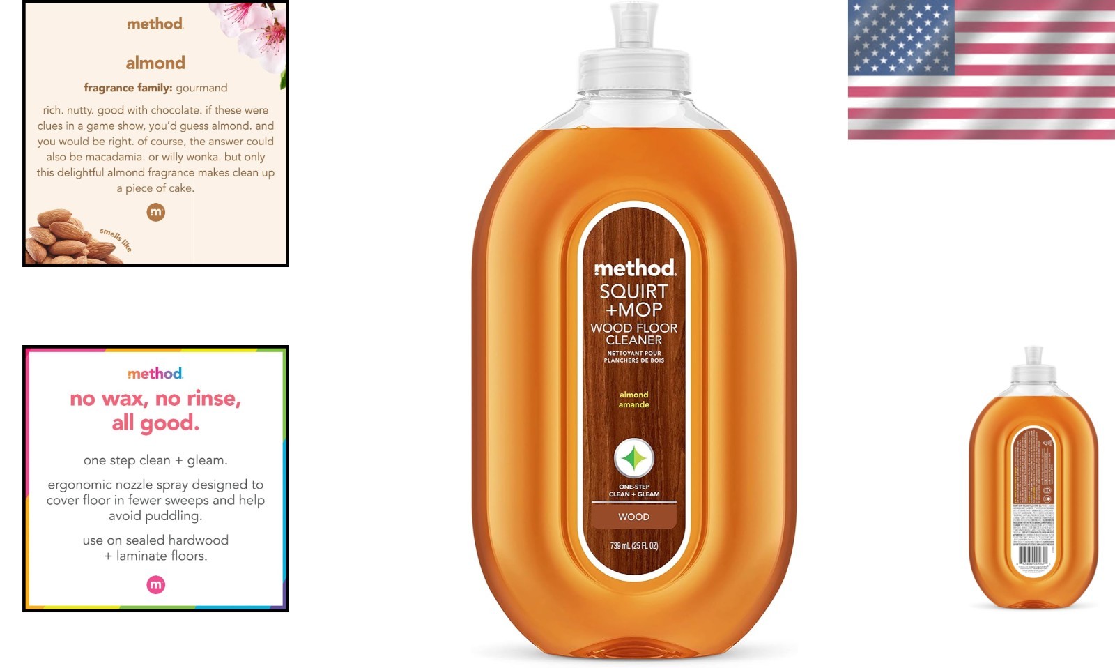 Biodegradable 25 Oz Method Squirt + Mop Cleaner – Perfect for Hardwood Floors