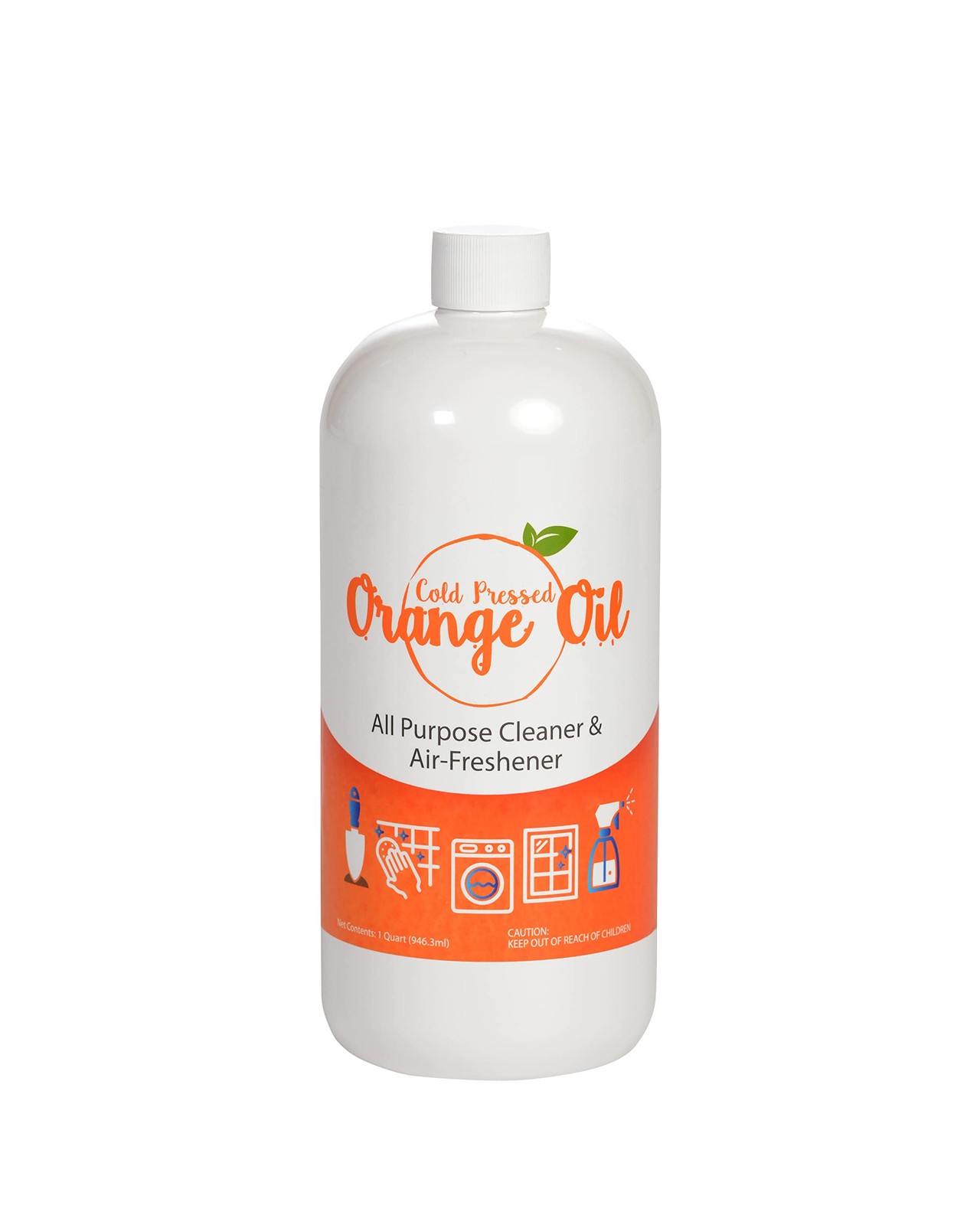 Premium Cold Pressed Orange Oil Concentrate- 32 oz (with D-Limonene), Concent…
