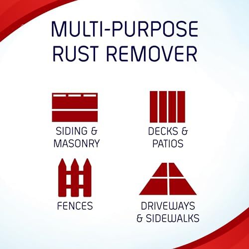 Iron OUT Outdoor Rust Stain Remover, Removes Rust Stains from Concrete, Vinyl…