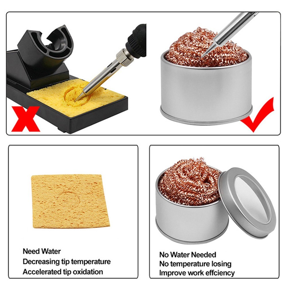“High Quality Copper Mesh Filter for Efficient Soldering Iron Maintenance”