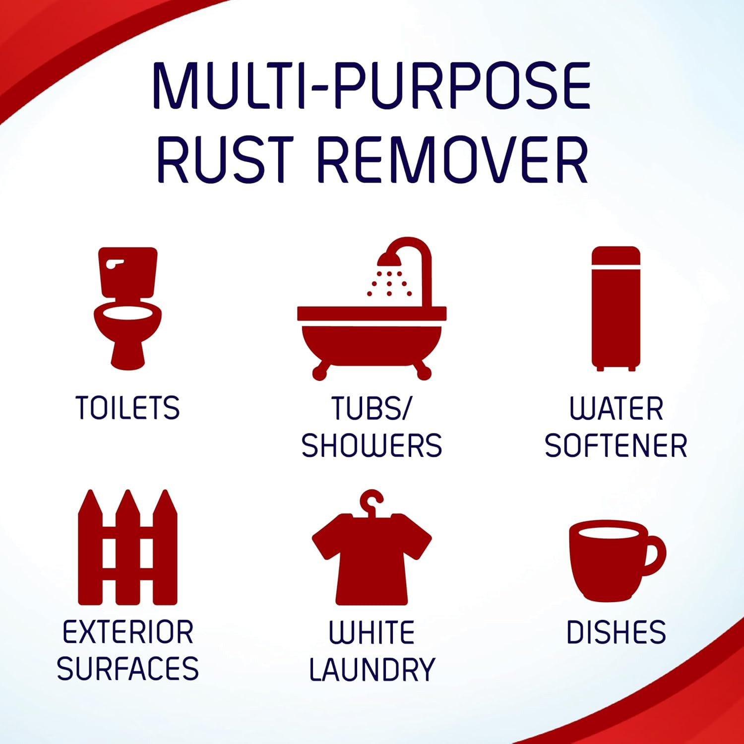 Rust Stain Remover Powder, Remove Rust Stains in Bathrooms, Kitchens, Appliances
