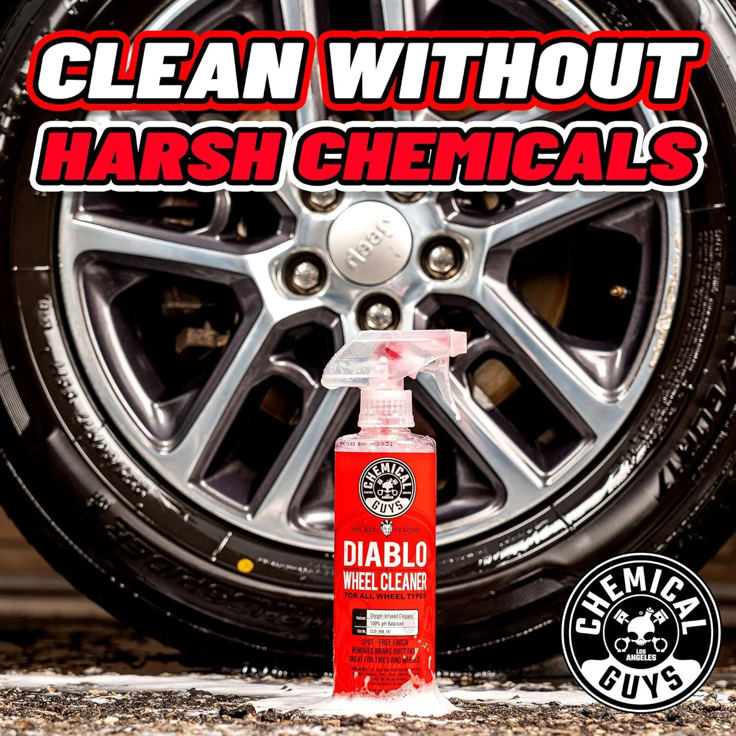 Chemical Guys Diablo Wheel Cleaner Spray – 2 Pack 16 oz Bottles, Safe on All Whe