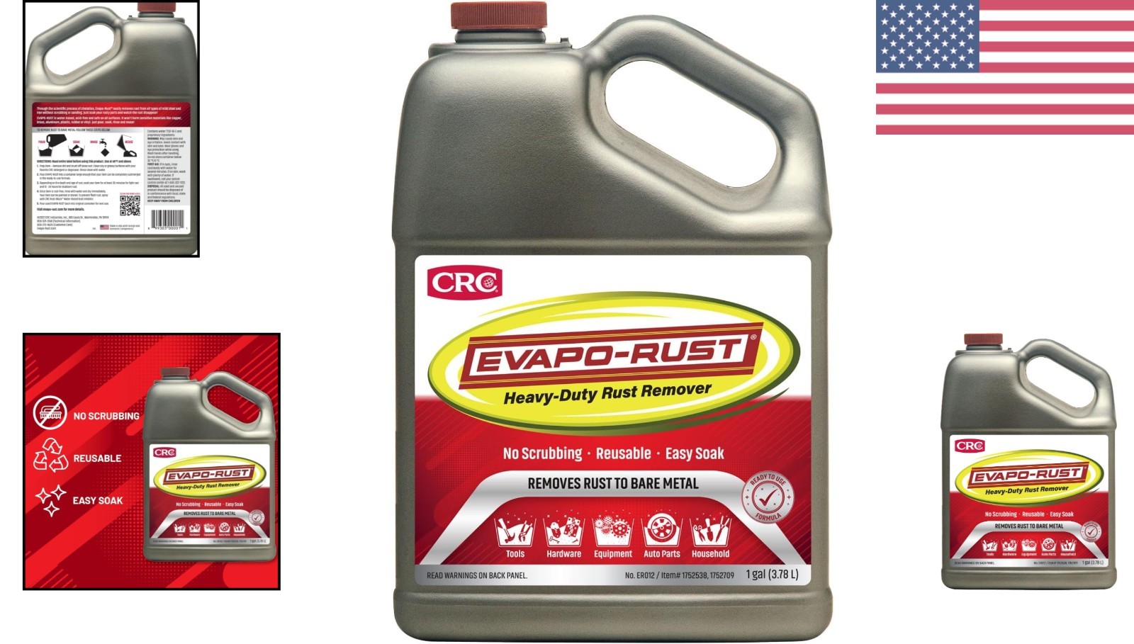 Super Safe Rust Remover – 128 oz Unscented, Residue Free Solution for Metal