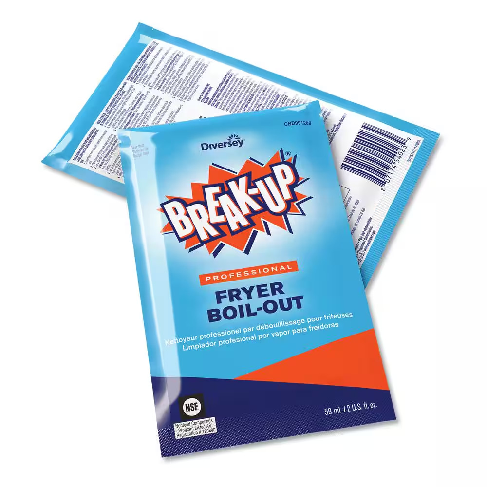 2 Oz. Fryer Boil-Out Degreaser, Ready to Use, Packet, 36/Carton