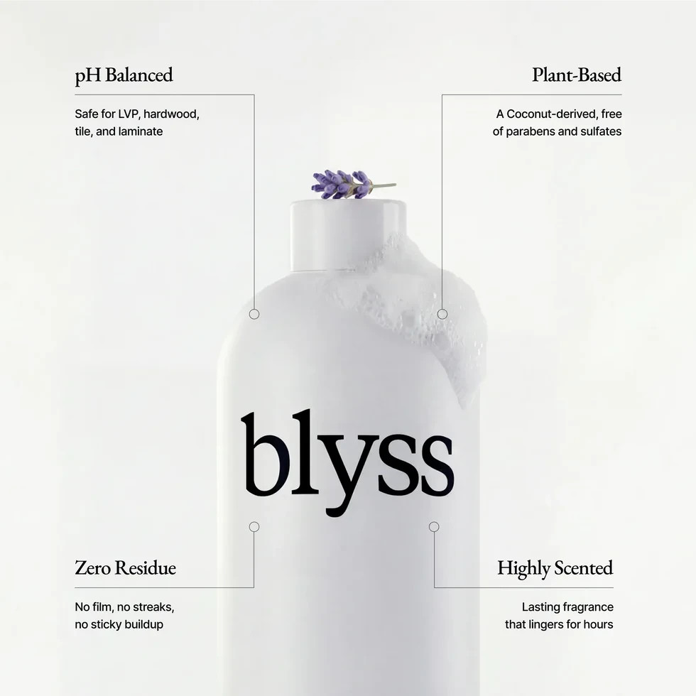 Blyss Mop Soap Concentrate Imported Mahogany 16.9 Fl Oz