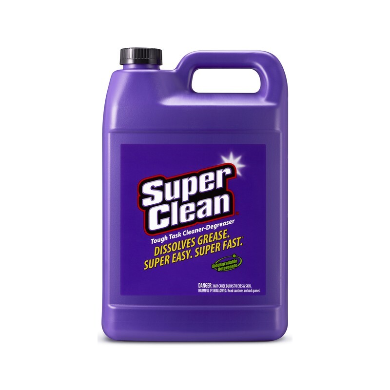 Super Clean Dissolves Tough Task Cleaner Degreaser Grease Super Fast & Easy 1 G