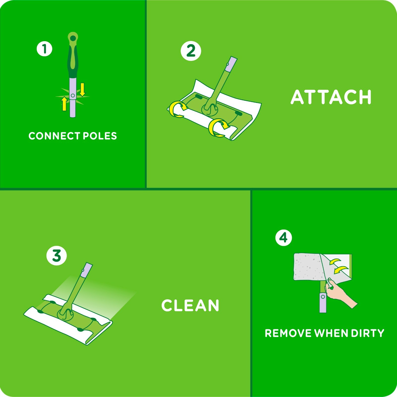 (32-Pk) Swiffer Sweeper Dry Sweeping Pad Floor Mopping Cleaning Refills LAVENDER