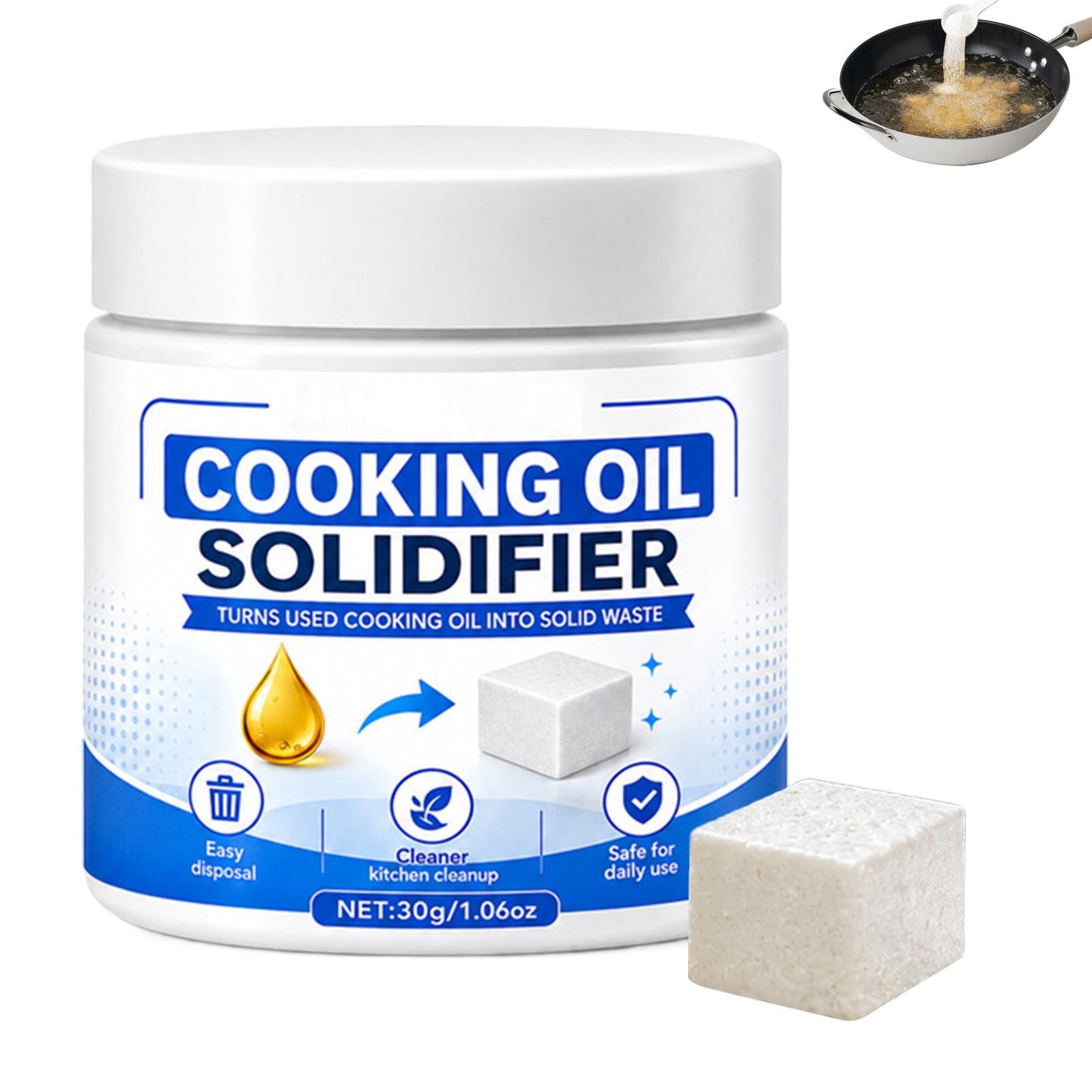 Instant Solidification Cooking Oil Solidifier, Cooking Oil Solidifier Powder, Gr