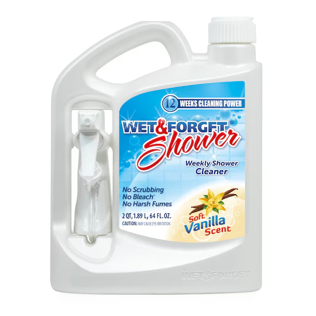 2 PACK- Wet & Forget 64 Fluid ounce(s) Soft vanilla essence Shower and Bathtub