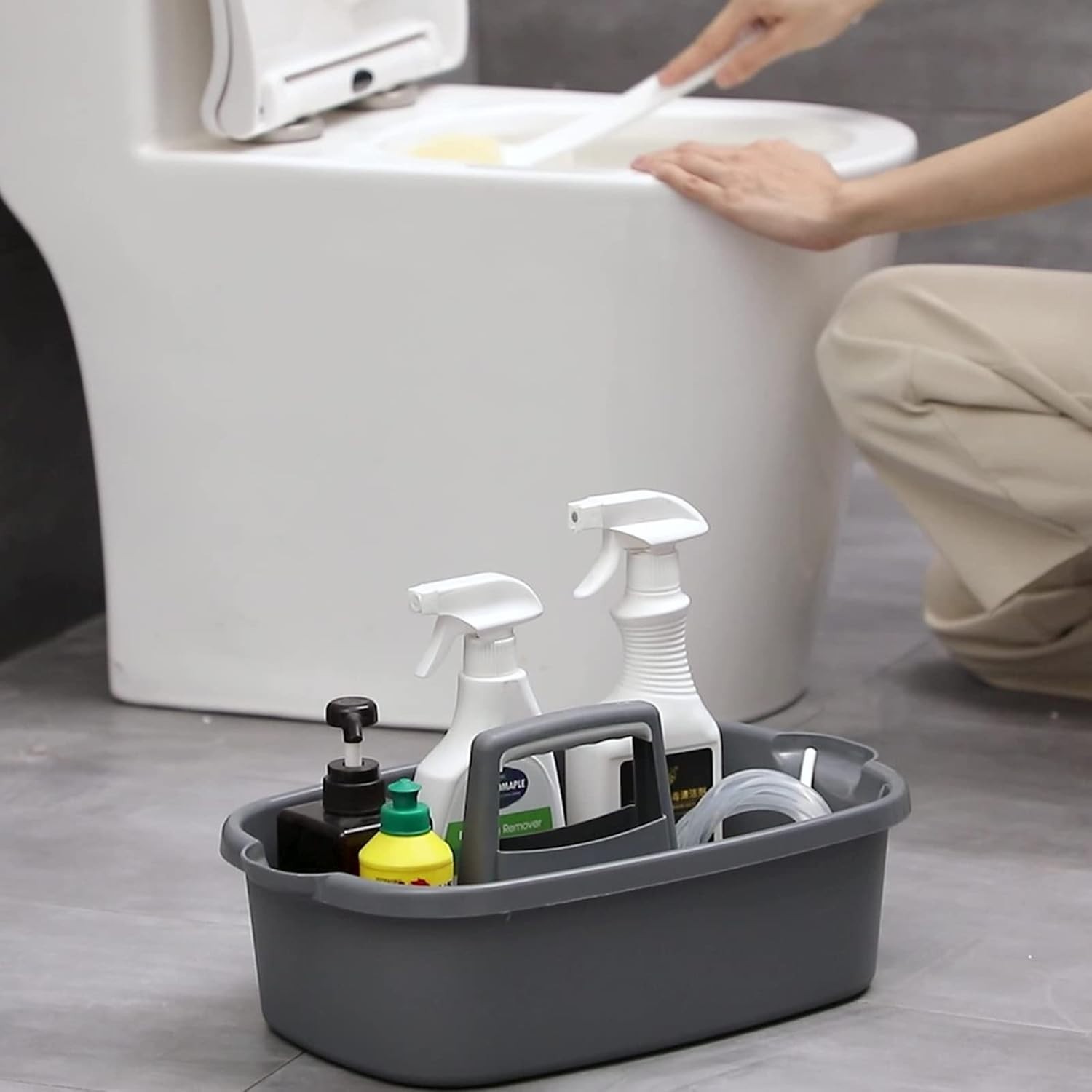 Sturdy Lightweight Cleaning Caddy with Handle – Versatile Organizer for Home Use