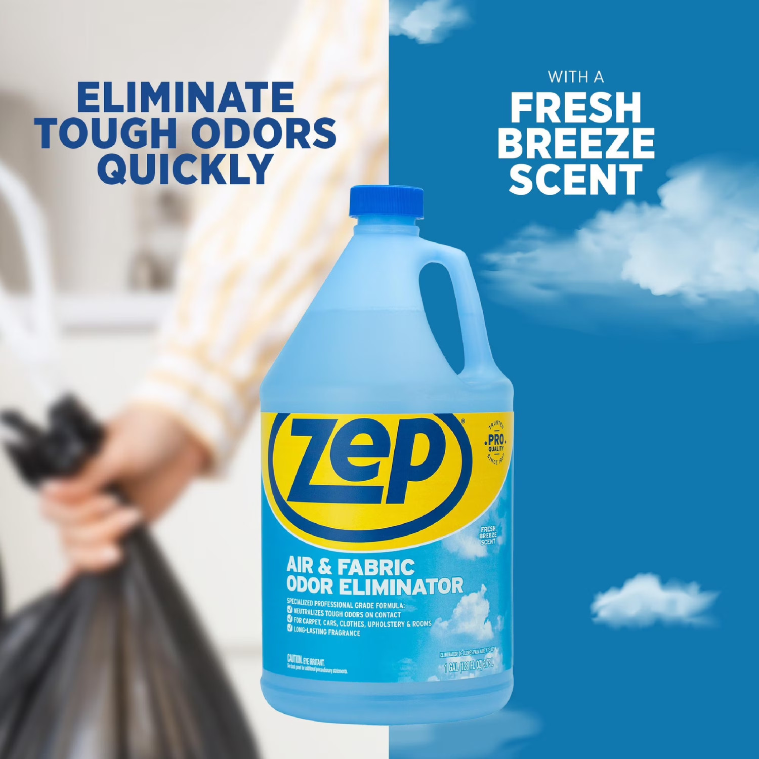 Zep Air & Fabric Odor Eliminator, Refresh Your Home, Office & Business, 128 oz
