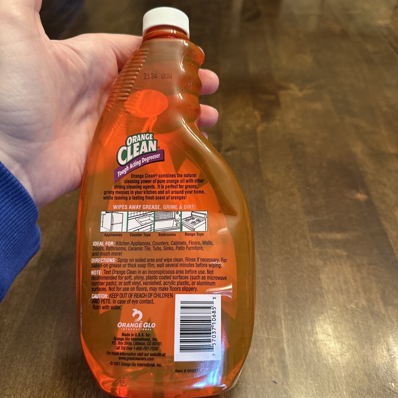 Orange Glo Clean Original Tough Acting Degreaser Multi Purpose Cleaner