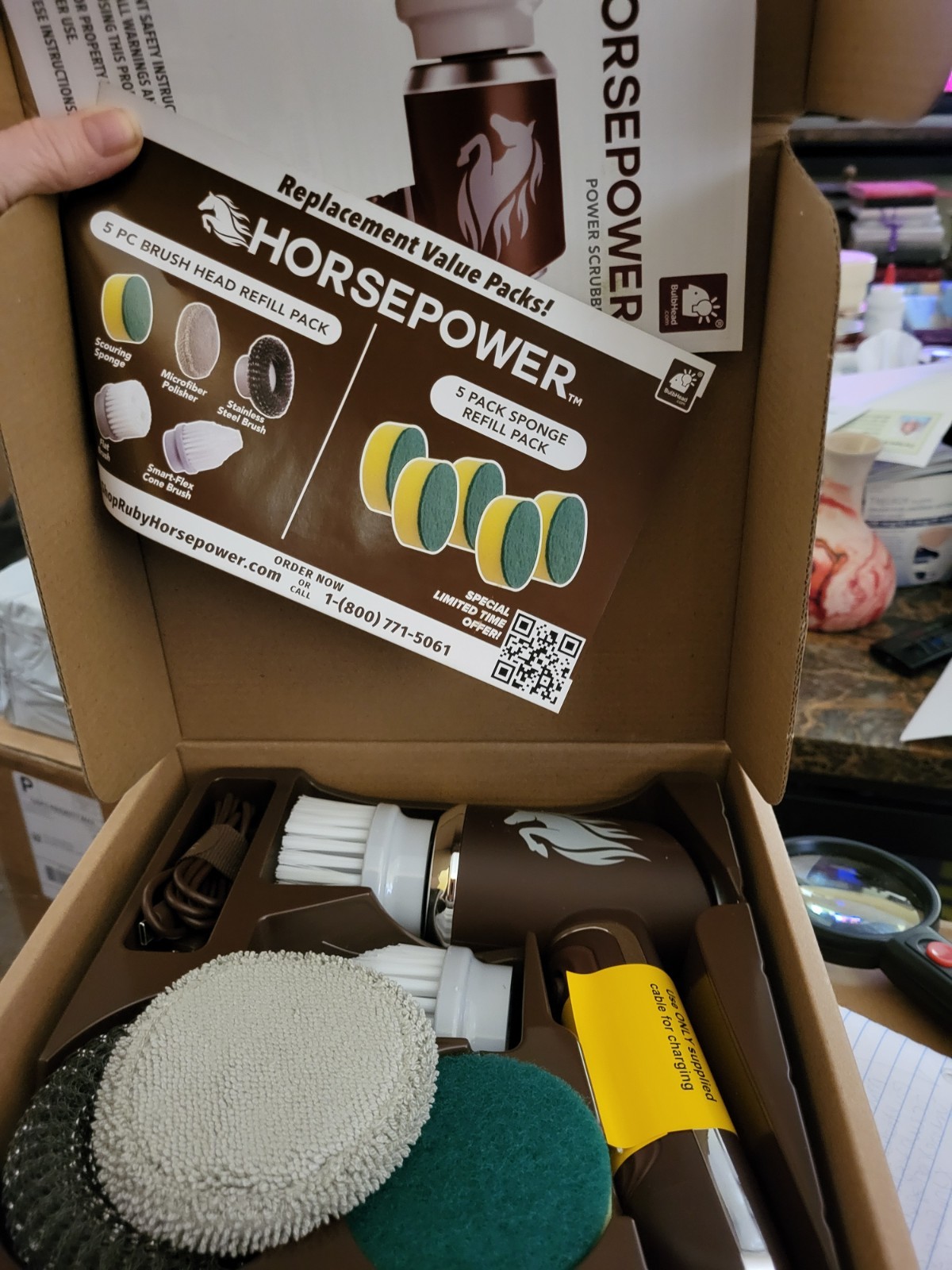 Horsepower Waterproof Power Scrubber