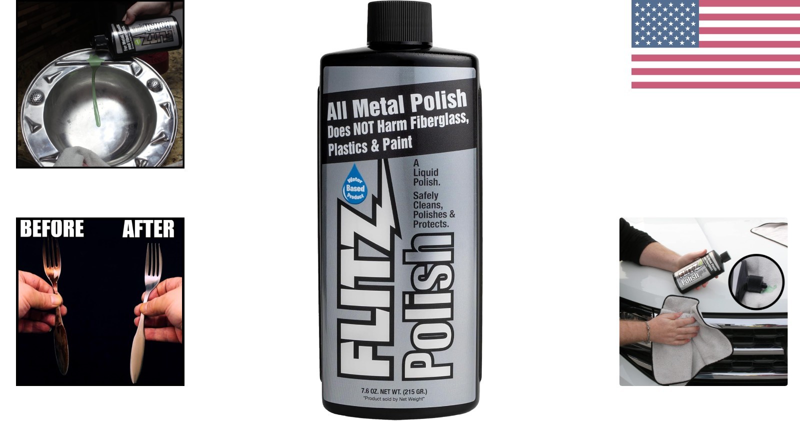 7.6oz Multi-Purpose Non-Abrasive Metal Polish – Protect and Restore Effortlessly