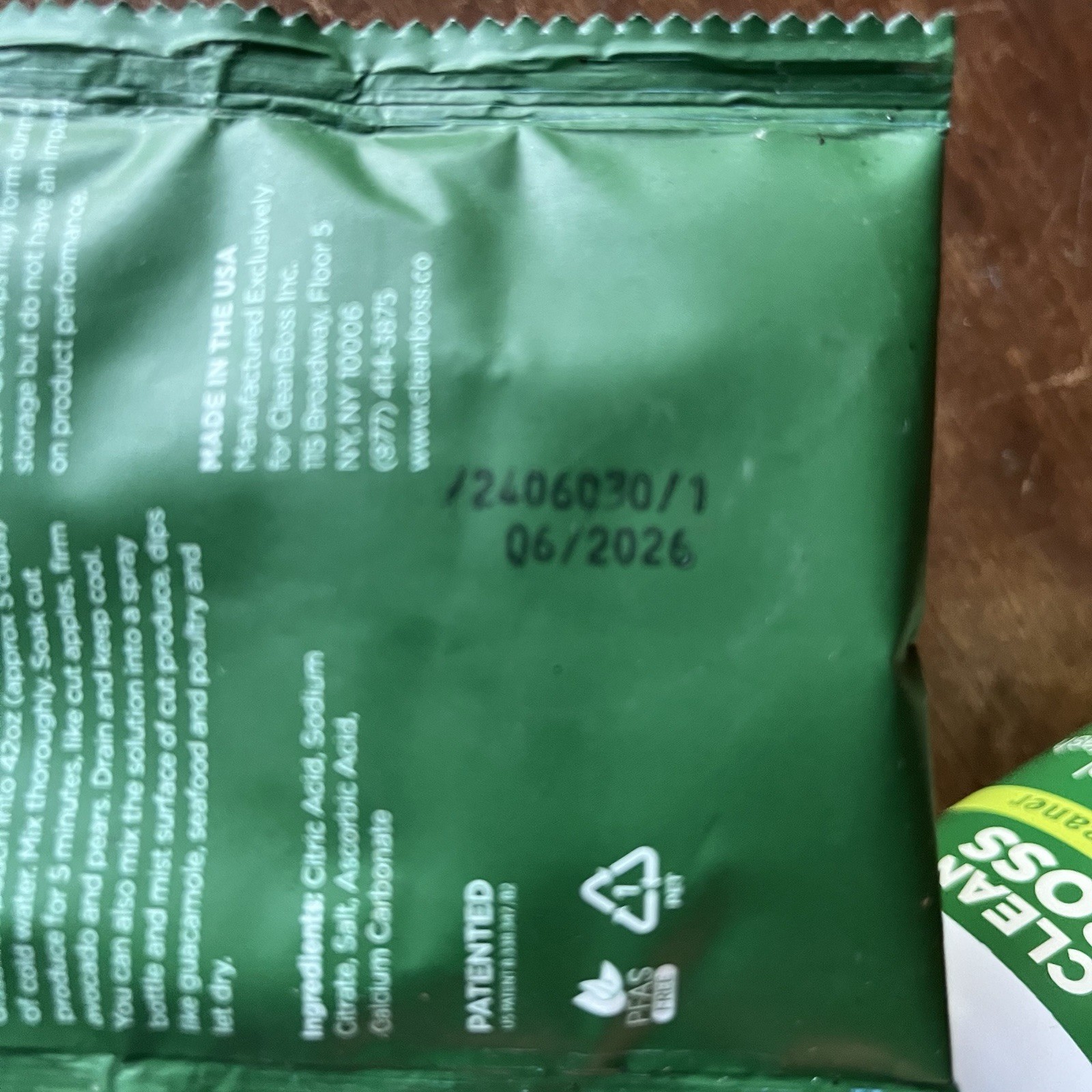 CleanBoss (2) Eat Cleaner Fruit+Veggie Washes & (3) Powder 32 Mix Packets 06/26