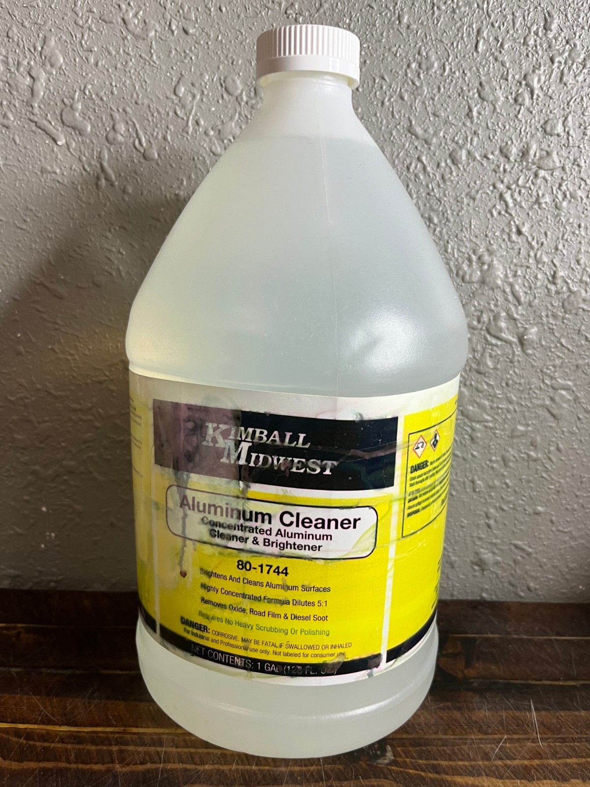 Kimball Midwest Aluminum Cleaner Brightener Concentrated Formula 80-1744 1gallon
