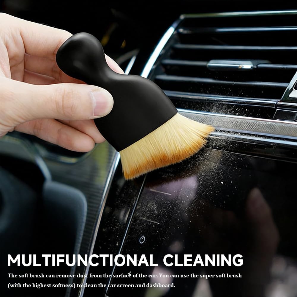 4 PCS Car Detailing Brush Set, Detailing Dusting Tool Kit, Detail Brushes Car…