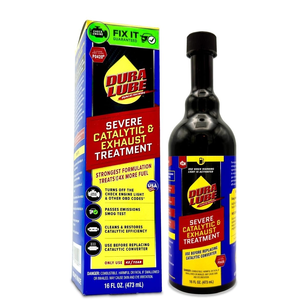 Dura Lube Severe Catalytic Cleaner Fuel Additive 16 Fl Oz 2-Pack