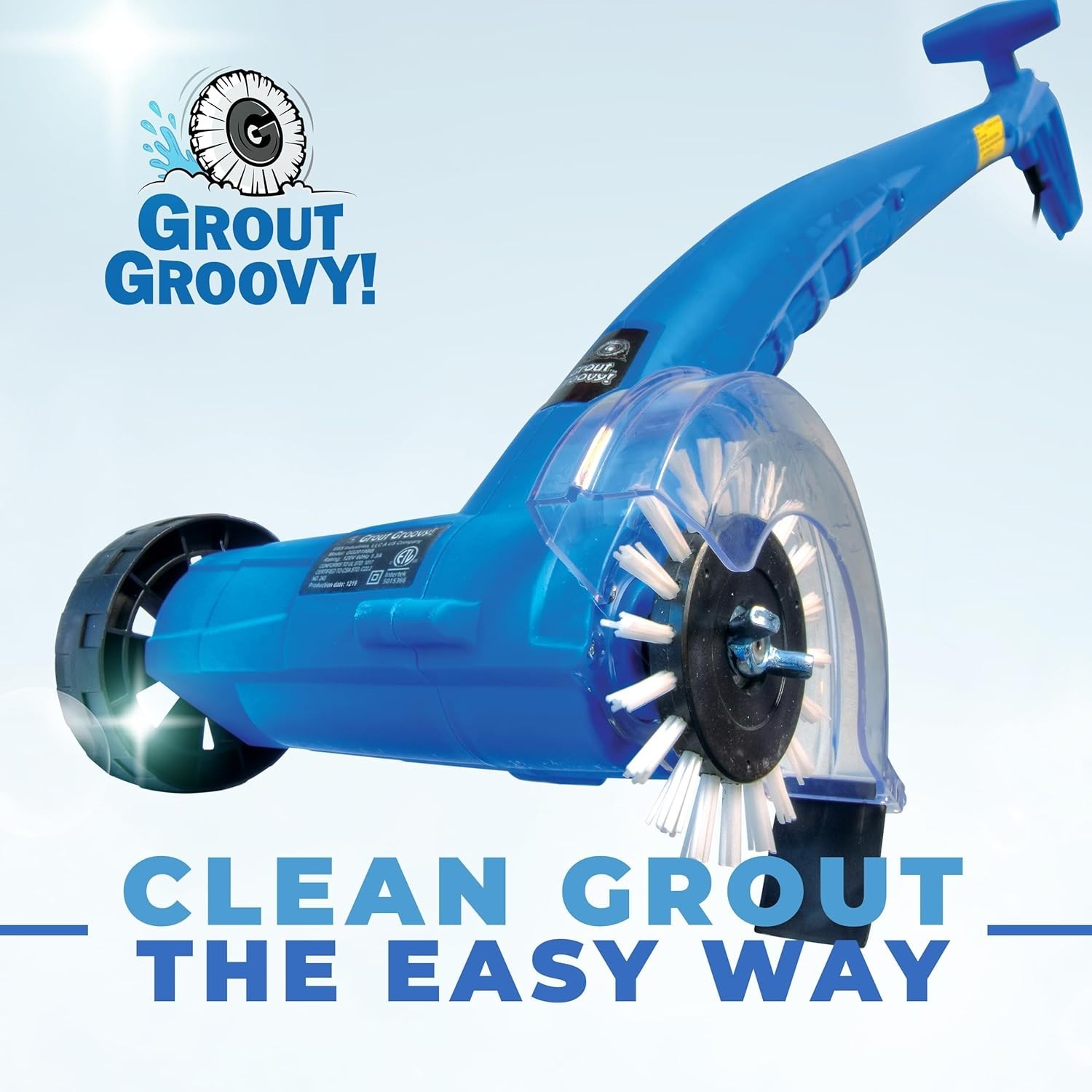 Effortless Electric Stand-Up Grout Cleaner for Deep Cleaning Tile & Grout