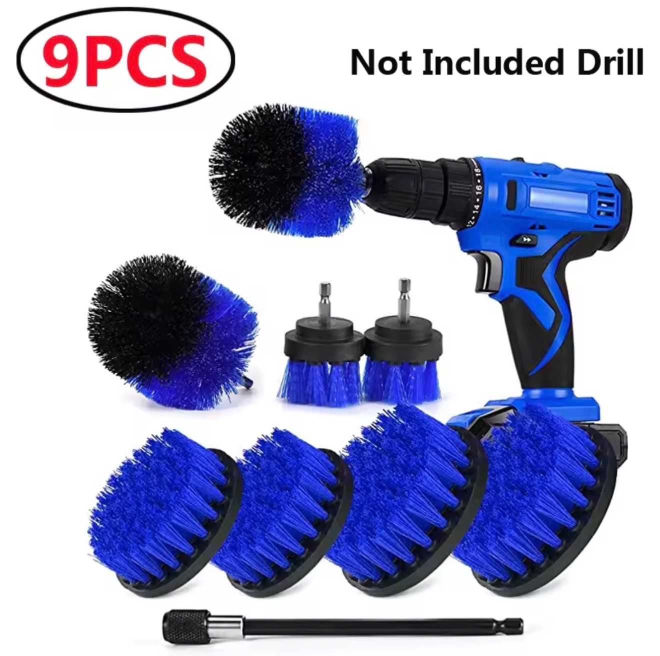 3 To 26 Brush Attachments Set Scrub Pads Sponge Power Scrubber Wash Cleaning Kit